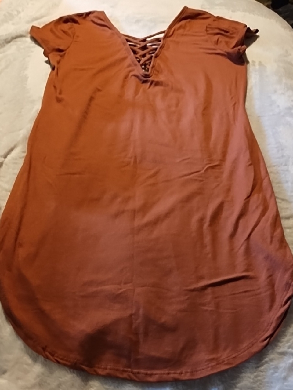 Vibe Rust Brown Active Dress